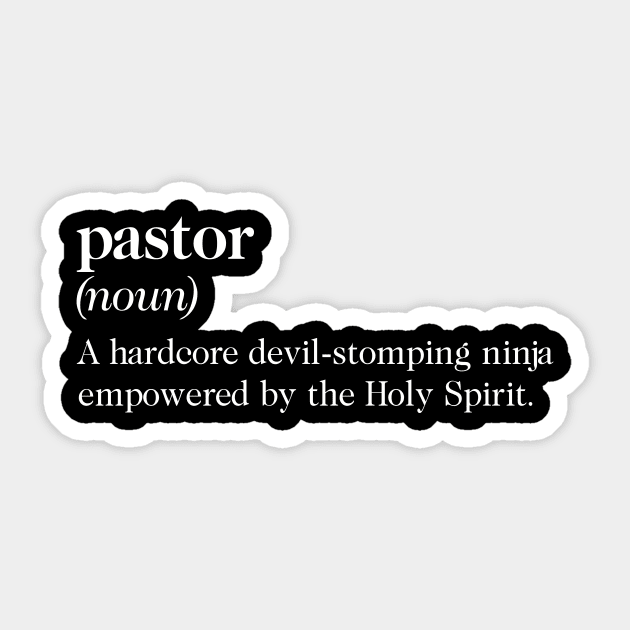 Funny Definition Pastor Definition Sticker by TeeAbe